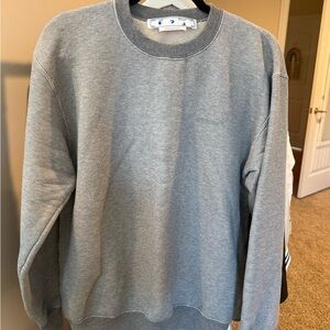 Off-White Gray Crewneck Sweatshirt